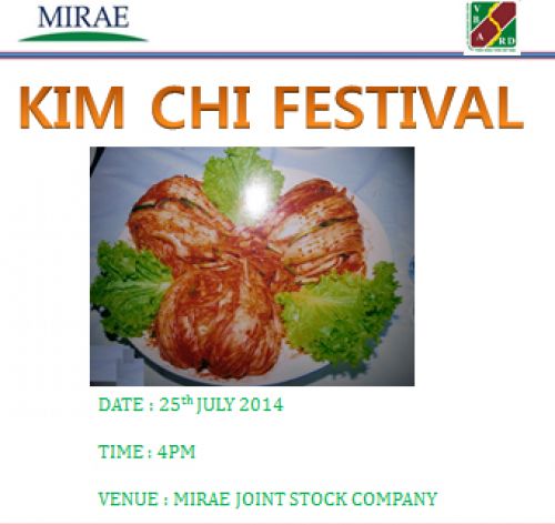 Kim Chi Festival 2014 Mirae Joint Stock Company